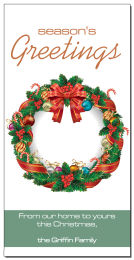 Christmas Decorative Holiday Wreath Cards 4